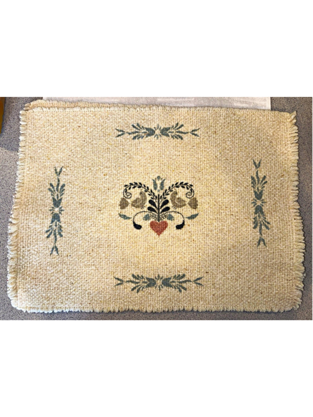 Set of 4 Primitive Country Cottagecore Woven Place